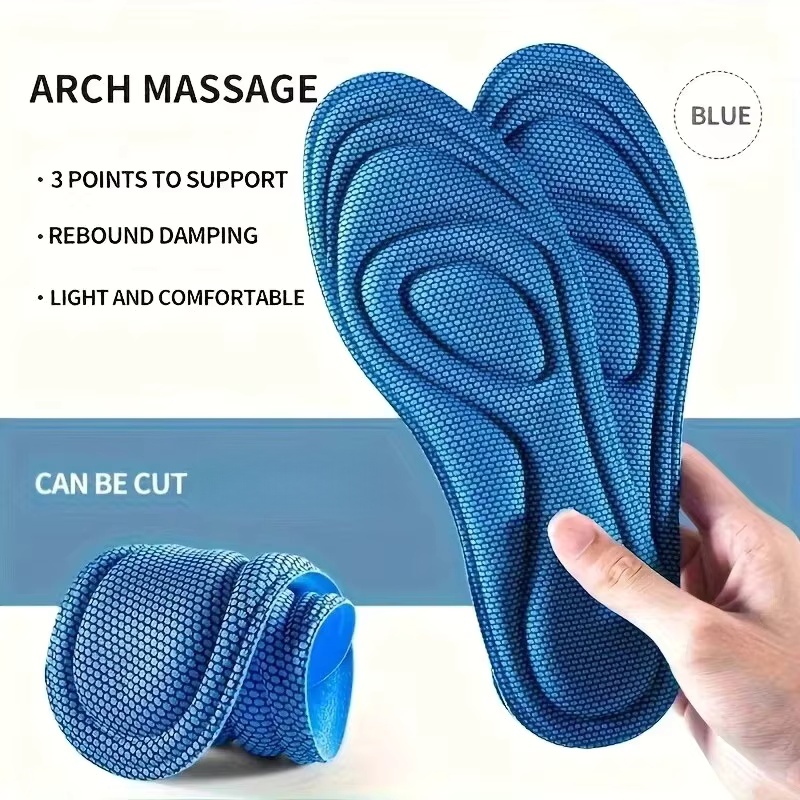 Insole Memory Foam - 4 PCS 스포츠 마사지 깔창 신발용
