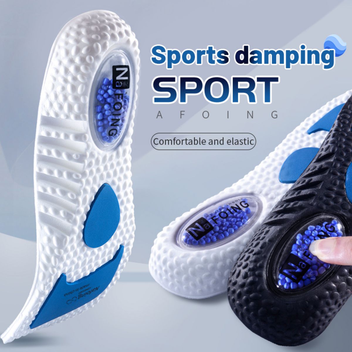 Insole Memory Foam - 1 쌍 업그레이드 스포츠 충격 흡수