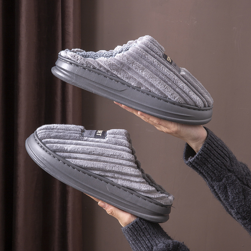 2026년 겨울 남성용 스트라이프 스웨이드 슬리퍼 EV - Insole Memory Foam 리뷰 및 가격
