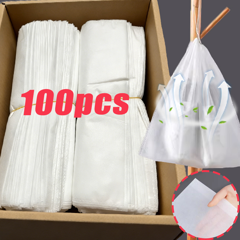 1-100pcs 신발 보관 가방 흰색 신발 자외선 차단 - Shoe Bag Dust 리뷰 및 가격