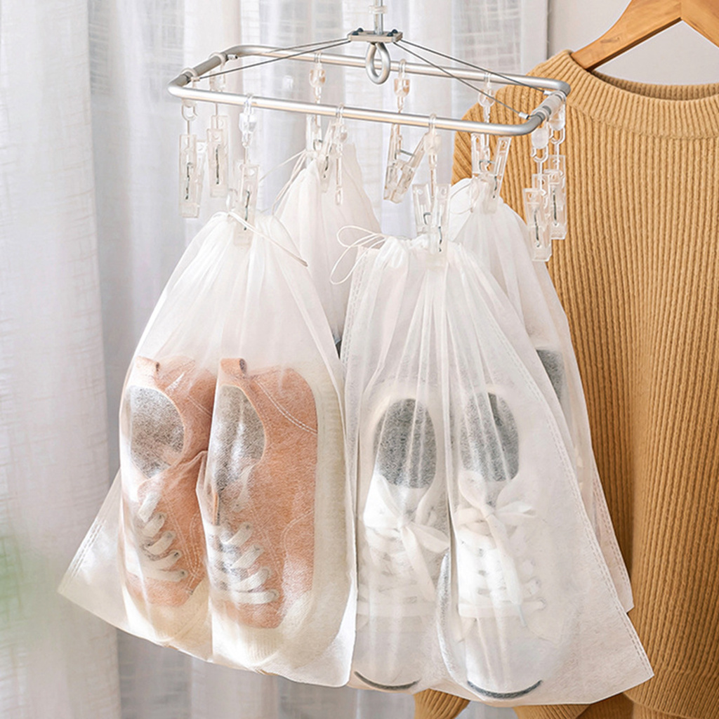 10 개/대 신발 먼지 커버 부직포 방진 Drawstr - Shoe Bag Dust 리뷰 및 가격